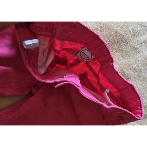 Circo Capris Girls Size M 7/8 Pretty Pink Capri Pants Bottoms Adjustable Waist - Picture 3 of 5
